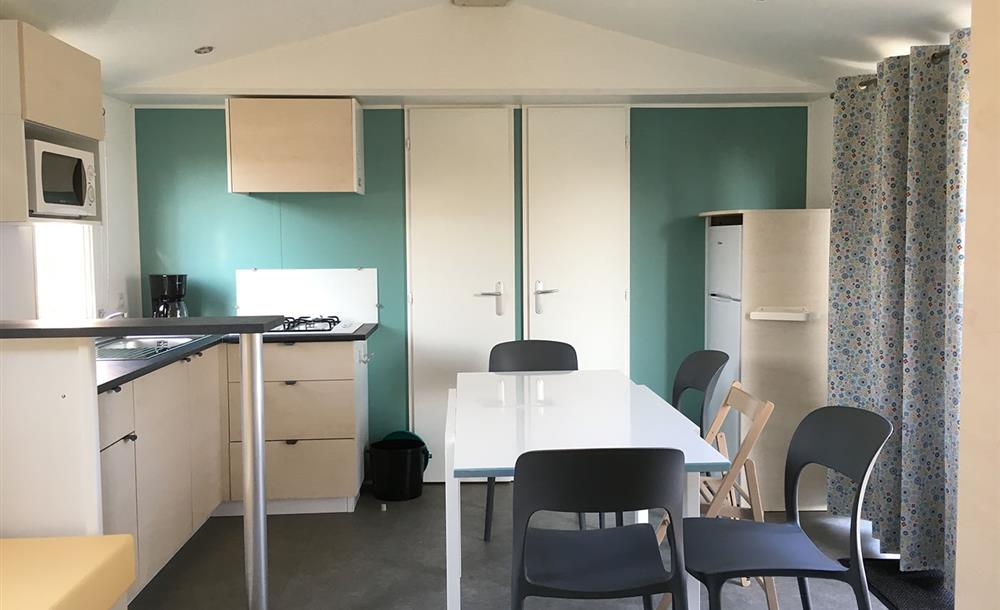 Living-room of Mobile-home (4 rooms) at Camping du Futur