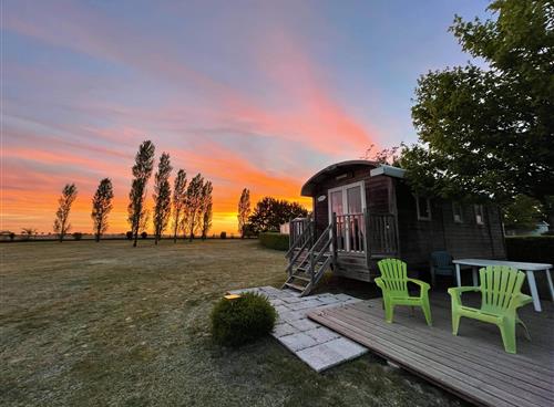 Gypsy caravan at Camping du Futur
