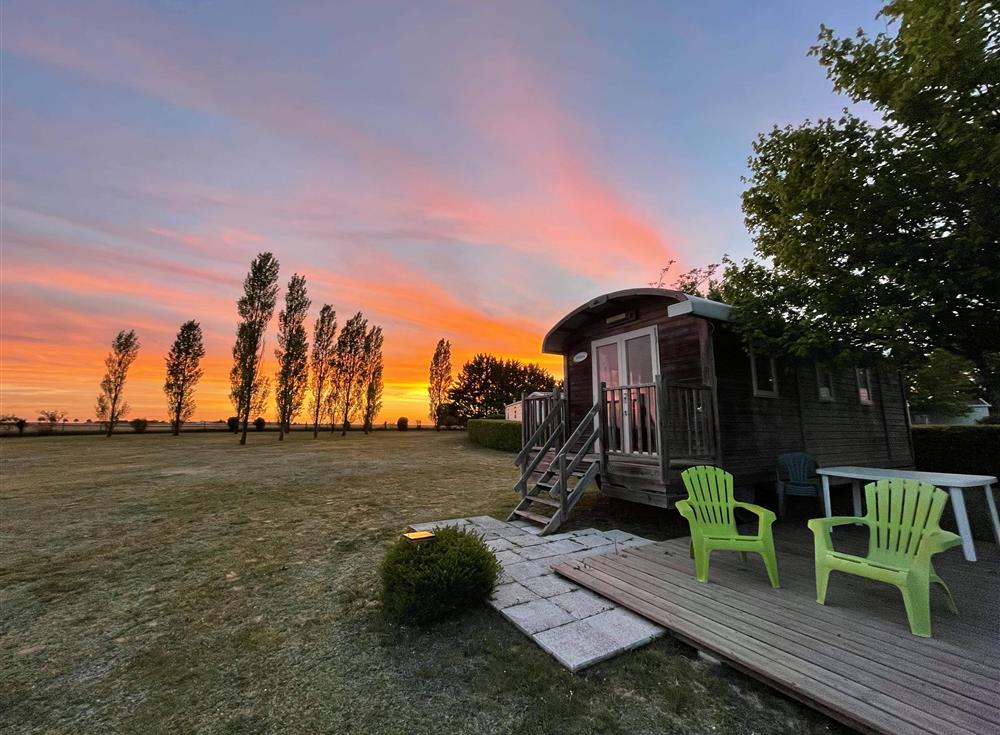 Gypsy caravan at Camping du Futur
